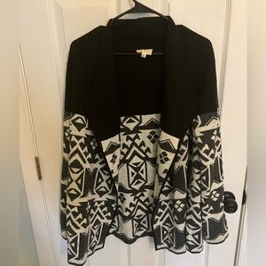 Aztec cardigan sweater